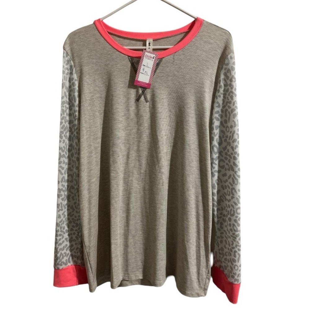 NWT Vanilla Bay Animal Print Sweater long sleeve top large